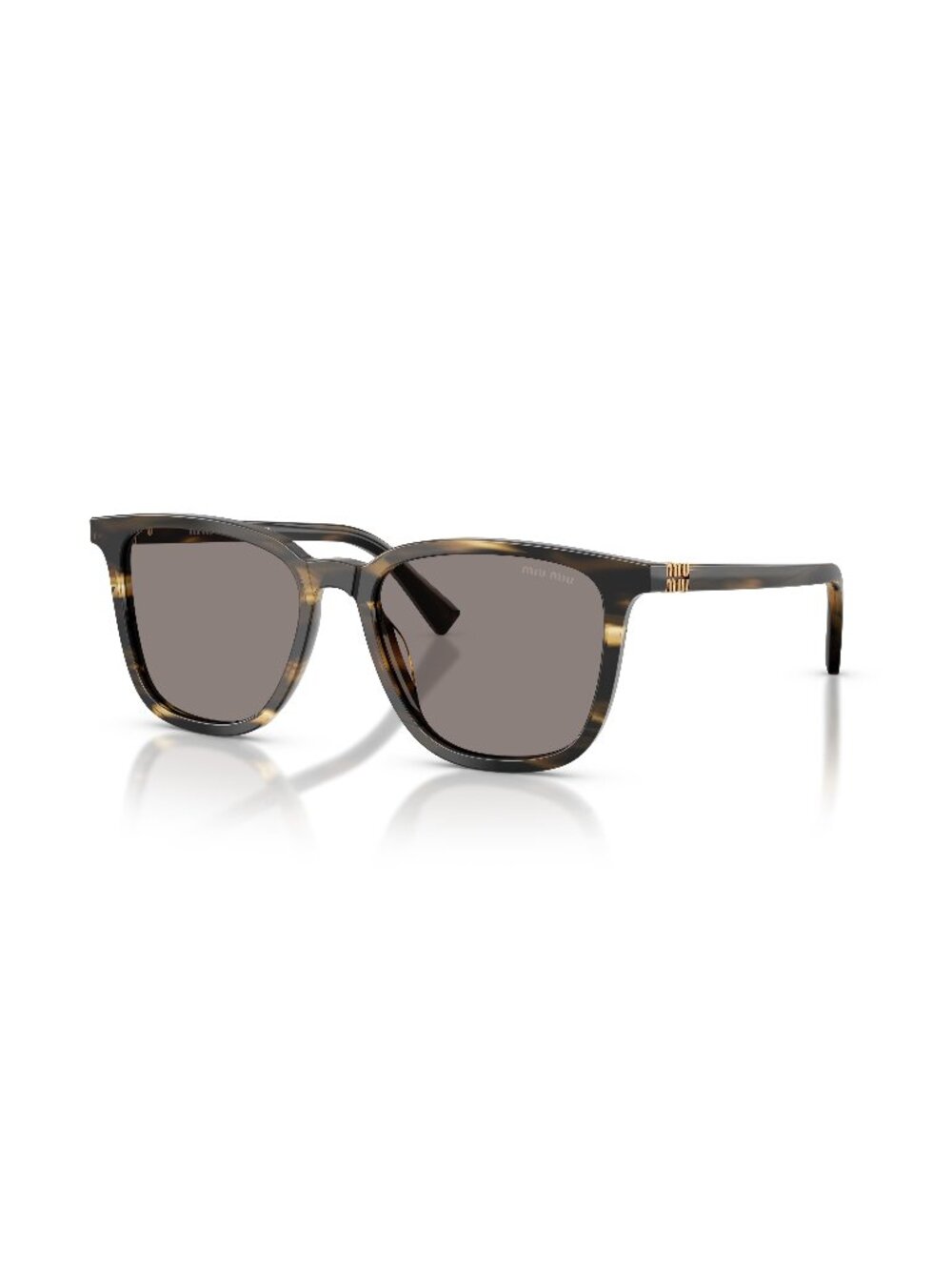 New Miu Miu Women's Sunglasses Grey Lens Acetate Frame MU B03S 25E80Q 53